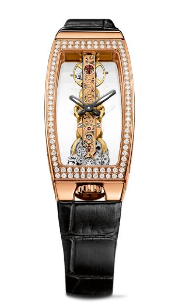 Corum GOLDEN BRIDGE MISS ROSE GOLD Diamonds Replica watch B113/00824 - 113.102.85/0001 0000